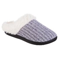 Isotoner Women's Memory Foam Chenille Erin Hoodback ECO Comfort Slippers