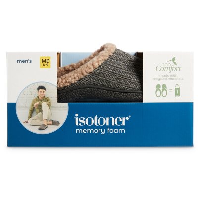 Isotoner Men s Memory Foam Hoodback Comfort Slippers Sam s Club