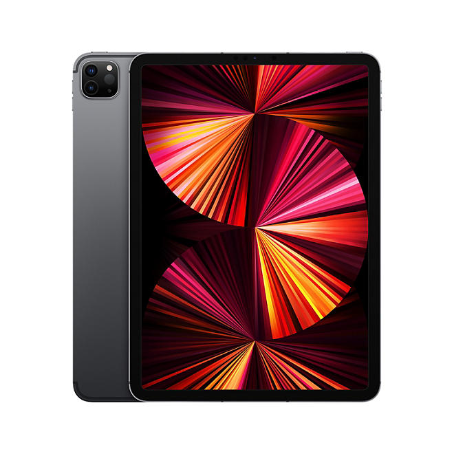 Apple iPad Pro 11" 128GB (2021 Model) with Wi-Fi + Cellular (Choose Color)