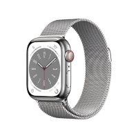 Apple Watch Series 8 GPS + Cellular 41mm Stainless Steel Case with Milanese Loop (Choose Color)