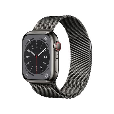 Apple Watch Series 8 GPS + Cellular 41mm Stainless Steel Case with Milanese  Loop (Choose Color)