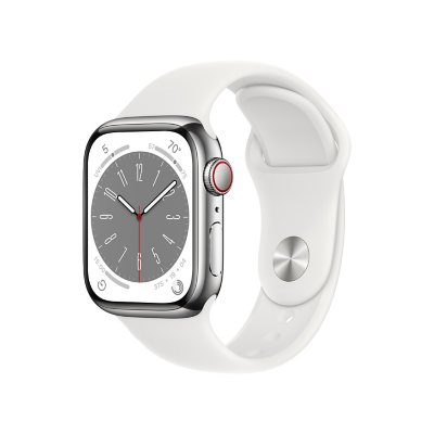 Apple Watch Series 8 GPS + Cellular 41mm Stainless Steel Case with 