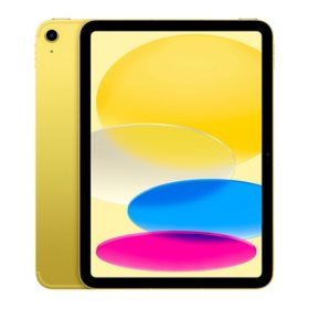 Apple iPad 10.9", 10th Generation 2022 Latest Model with Wi-Fi + Cellular, Choose Color and Capacity