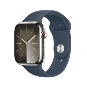 Apple Watch Series 9 GPS + Cellular 45mm Stainless Steel Blood Oxygen Feature, Choose Case & Band