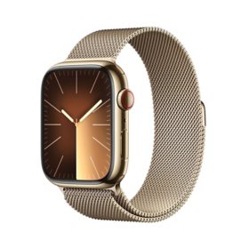 Apple Watch Series 9 GPS + Cellular 45mm Stainless Steel Blood Oxygen Feature, Choose Case & Band