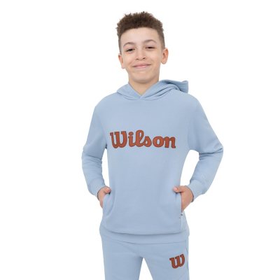 Wilson Boys Fleece Hoodie Light Blue M 10/12:- Light Blue, M 10/12