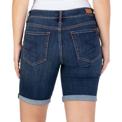 Seven7 Women's Soft Stretch Fray Hem Sunset Bermuda Short (Resist, 12) 