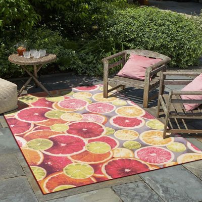 Jill Zarin Antigua Caribbean Outdoor Rug:- 9' x 12'
