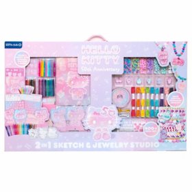 Hello Kitty 50th Anniversary 2-in-1 Sketch & Jewelry Studio, 400 pc.