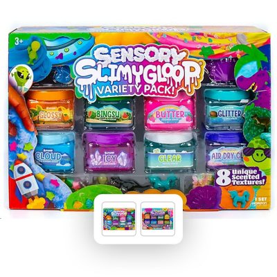 SlimyGloop Sensory Textured and Scented Slime Variety Pack, 8 pk. - Sam ...