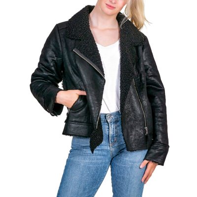 sebby collection leather jacket sam's club