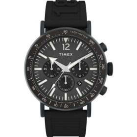 Timex Standard Tachymeter Chronograph Eco-Friendly Resin Watch, 43mm