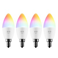Geeni Prisma Plus Candle Smart Wi-Fi Multicolor Candle Bulbs (4-Pack)