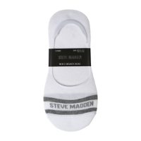Steve Madden Men's Arch Support Sports Athletic Running Casual No-Show Knit Sneaker Liner Socks, 5 Pack