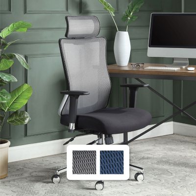 Mesh task chair online with headrest