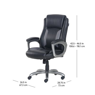 Serta Mid-Back Office Chair With Mesh Accents And Memory Foam, Black -  Sam's Club