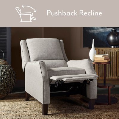 Cream fabric recliner discount chair