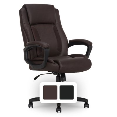 Serta Mid-Back Office Chair With Mesh Accents And Memory Foam