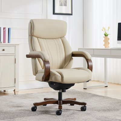La-Z-Boy Merrick Big & Tall Executive Office Chair:- Beige