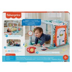 Fisher-Price 3-in-1 Crawl & Play Activity Gym Transforming Play Mat