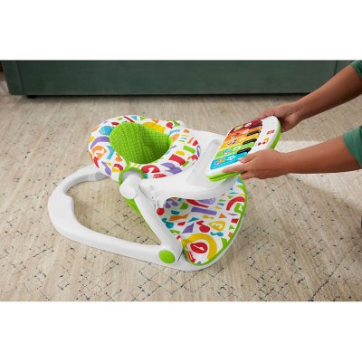 Fisher-Price Baby Silla portátil Kick & Play Deluxe Sit-Me-Up Asiento con  piano de aprendizaje de juguete y bandeja de aperitivos para bebés y niños