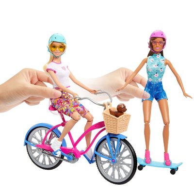 Barbie on cheap a bike