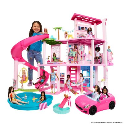 Barbie DreamHouse Dollhouse with 75+ Accessories and Wheelchair Accessible  Elevator, 10 Play Areas, 3 Custom Light Settings & Music ( Exclusive)