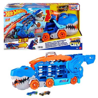 Hot Wheels Ultimate T Rex Transporter Playset Sam s Club