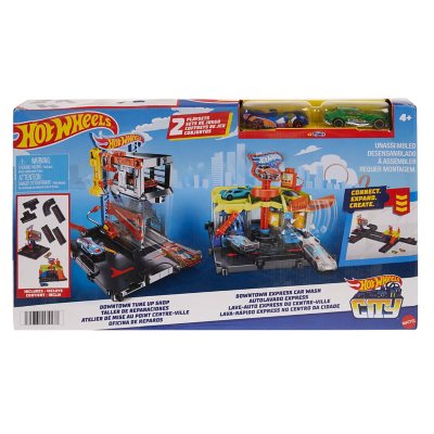 Hot Wheels City Toy Car Track Set Downtown  