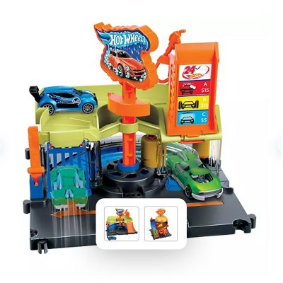 Hot Wheels City Downtown Repair Station Playset with 1 Car