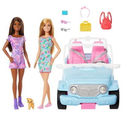 Barbie Dolls Vehicle Playset with Accessories