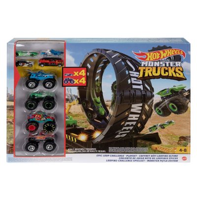 Hot Wheels - Monster Trucks Glow in the dark - Epic Loop Challenge - La  Grande Récré