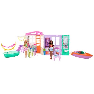 Barbie Beach House Bundle with 2 Dolls and Accessories Sam s Club