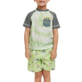 Character Toddler Boys Rashguard Swimset