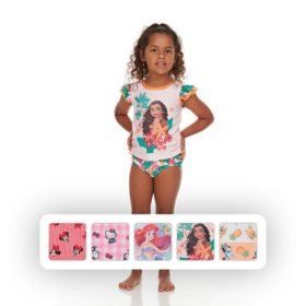 Character Toddler Girls 2-Piece Cover Up and Swimsuit Set