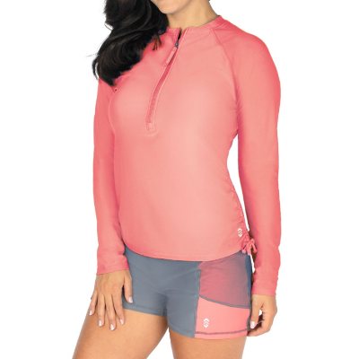 Free Country Half-Zip Long-Sleeve Sunshirt for Ladies