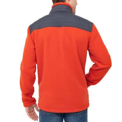 free country men's grid fleece jacket