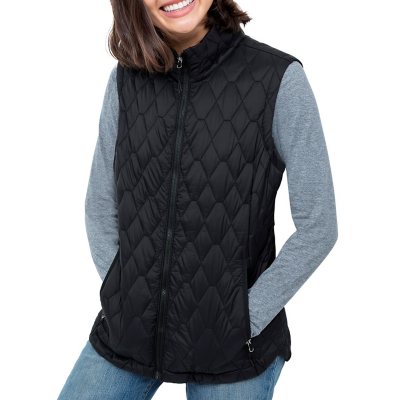 Quilted Vest - Black - Ladies