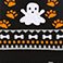 Ghost Fairisle  , variant on Free Country Halloween Dog Sweater