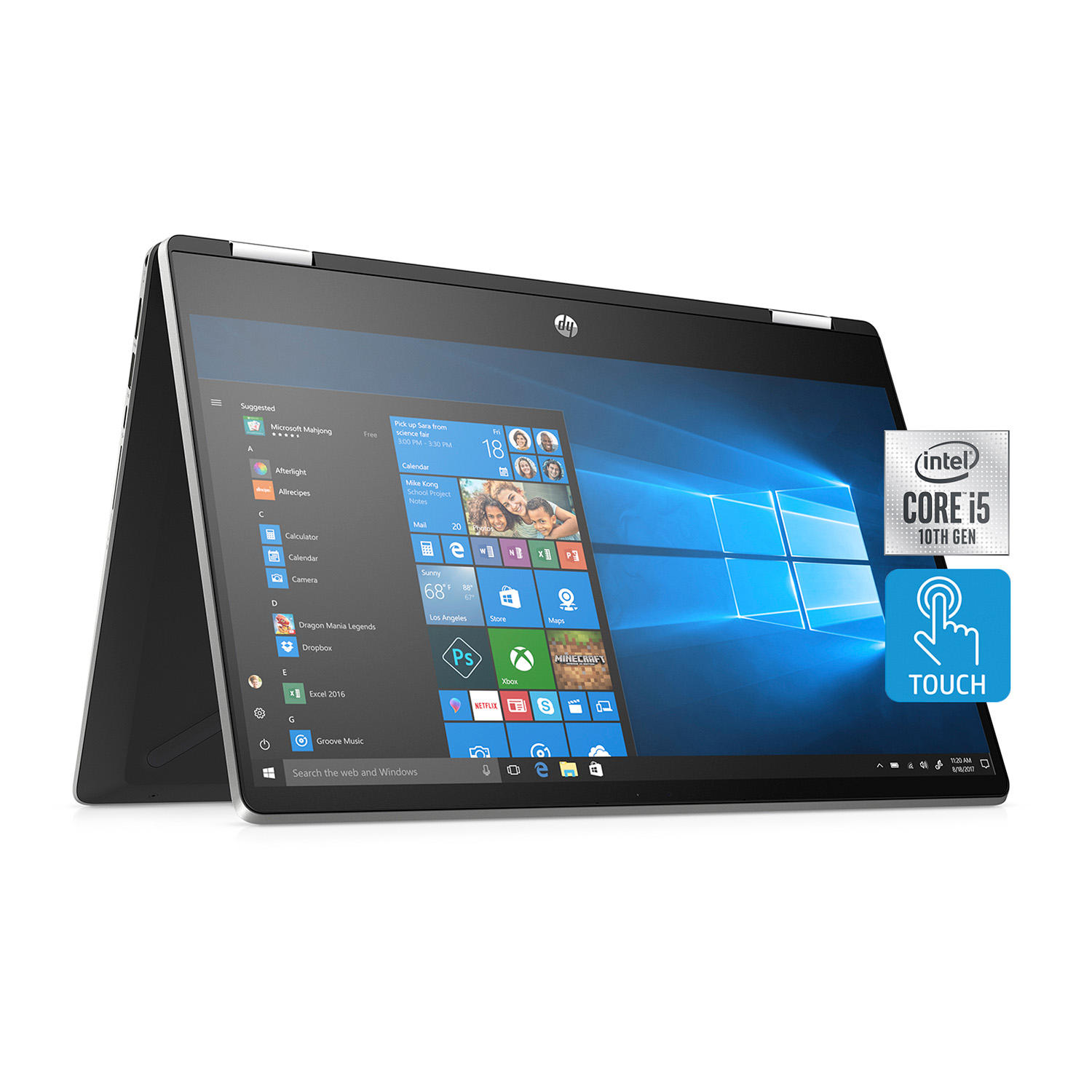 HP Pavilion x360 (14-dh2671cl) 14″ Touchscreen 2-in-1 Laptop, 10th Gen Core i5, 8GB RAM, 512GB SSD
