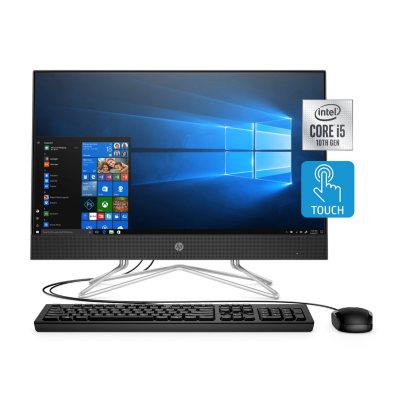 Hp 23 8 Full Hd Touch All In One 10th Gen Intel Core I5 8gb Ram 16gb Intel Optane Memory 1tb Hard Drive Usb Black Wired Keyboard And Mouse