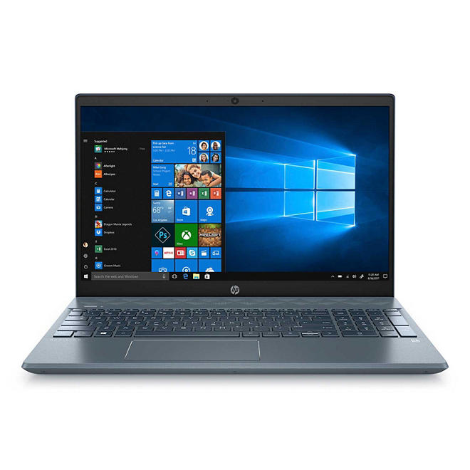 HP - Pavilion - 15.6" Full HD Touchscreen Laptop - 10th Gen Intel Core i7 Processor - 8GB RAM + 32GB Intel Optane - 512GB Solid State Drive - Backlit Keyboard with Numeric Keypad - 2 Year Warranty Care Pack - Windows 10 Home (Fog Blue)