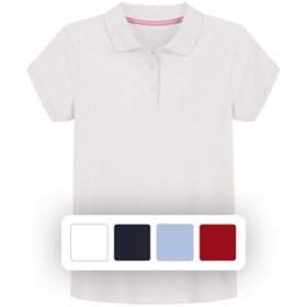 Izod Girls’ Short Sleeve Uniform Polo