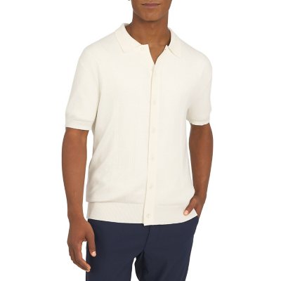 Dkny Button Front Sweater Cream S:- Cream, S