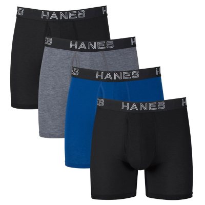 Hanes Sport Men's Total Support Pouch X-Temp Cooling Boxer Briefs, 4-Pack  Black M : : Clothing, Shoes & Accessories