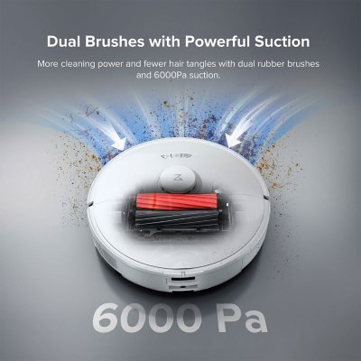 Roborock S8Pro Ultra Robot Vacuum and Mop, Auto-Drying, Self-Washing, Liftable Dual Brush & Sonic Mop, 6000Pa Suction, Self-Refilling, Self-Emptying, Obstacle Avoidance