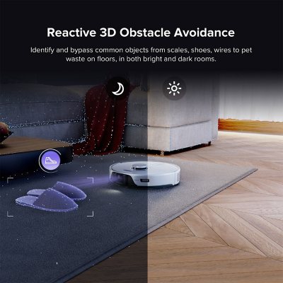 Roborock S8Pro Ultra Robot Vacuum and Mop, Auto-Drying, Self-Washing, Liftable Dual Brush & Sonic Mop, 6000Pa Suction, Self-Refilling, Self-Emptying, Obstacle Avoidance