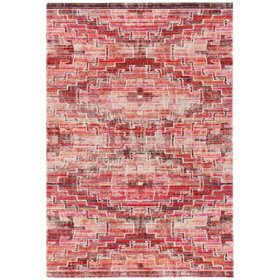 Montage Collection Rug - Rust and Ivory, 5'1" x 7'6"