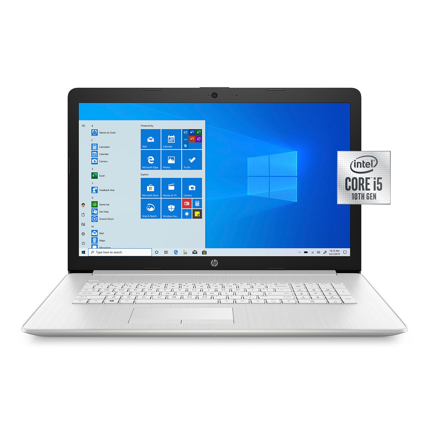 HP 17-by3051cl 17.3″ Touch Laptop, 10th Gen Core i5, 8GB RAM, 256GB SSD