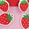 Strawberries, variant on Member's Mark Toddler Girls Rain Boot